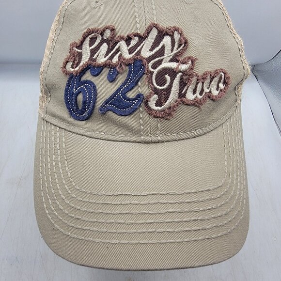 Infinity Headwear Sixty Two 62 Two Trucker Hat Mesh Back Adjustable Snapback Cap - Picture 9 of 11